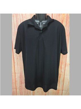 Nike Dri-FIT Mens Black Golf Polo Large